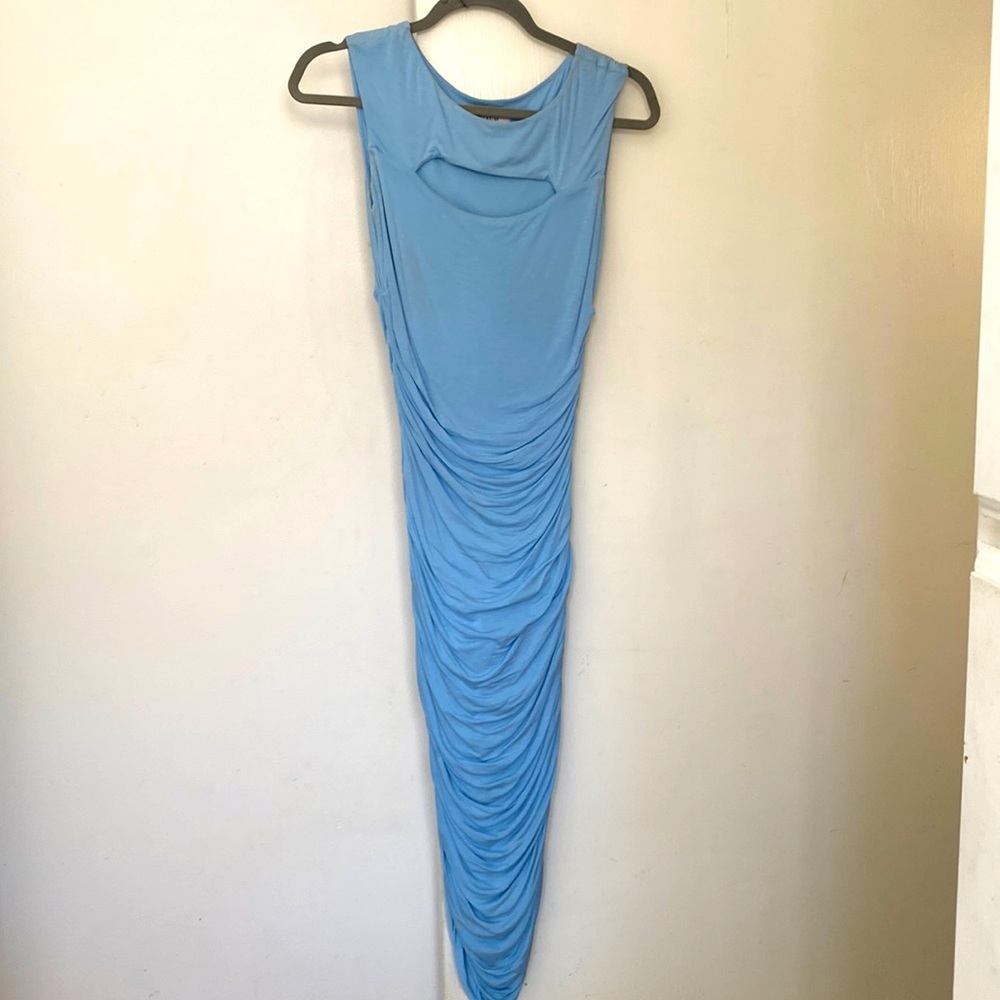 Bailey 44 Midi Sleeveless Cutout Ruched Dress